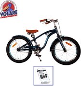 Vélo pour enfants Volare Miracle Cruiser - 18 pouces - Blauw mat - Kit de réparation de pneus WAYS inclus