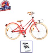 Vélo pour enfants Volare Melody - 24 pouces - Rouge corail - Kit de réparation de pneus WAYS inclus