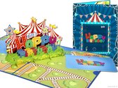 Popcards Popup Cards – Gâteau de fête avec chocolat, fraises et bougies dorées Happy anniversaire Anniversaire Félicitations Carte d'anniversaire Gâteau d'anniversaire Carte pop-up Carte de voeux 3D