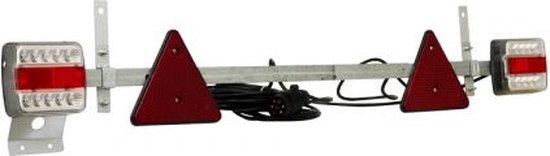 Barre d'éclairage LED réglable 110-160cm 7 pôles