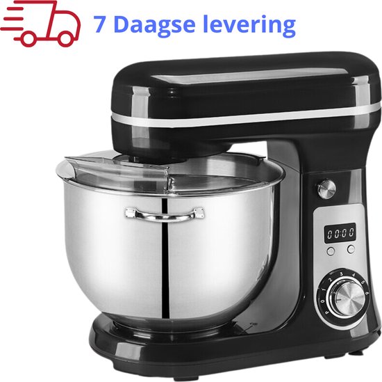 Deegmachine met fermentatiefunctie, 5L/7L roestvrijstalen deegmeelmixer, deegkneedmachine met maatbekers en lepels, timing en aanraakpaneel, for thuis bakken (Size : 7L
