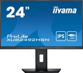 Iiyama ProLite XUB2492HSN-B5 - Full HD Monitor - USB-C-dock - 65w - RJ45 - Verstelbaar - 24 inch