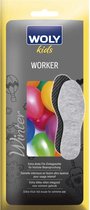 Woly Worker Kids - Extra dikke vilten inlegzool - Maat 35/36