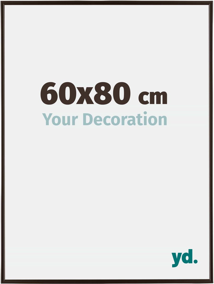 yd. Your Decoration - Fotolijst 60x80 cm - Kunststof - Antraciet - Evry