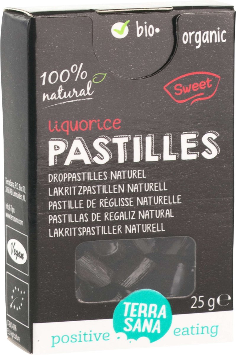 TerraSana Droppastilles naturel bio 25 Gram