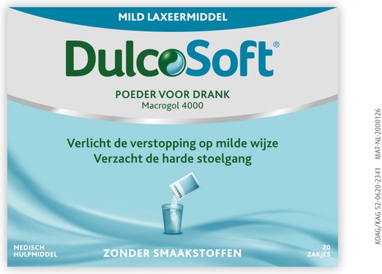 Foto: Dulcosoft poeder voor drank 20 sachets