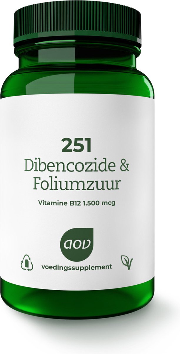 Goedkoopste AOV 251 Dibencozide & Foliumzuur - 60 zuigtabletten - Vitaminen - Voedingssupplement