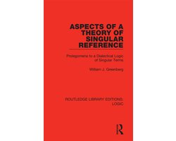Omslag van Routledge Library Editions: Logic- Aspects of a Theory of Singular Reference
