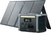 Anker 757 Powerhouse met 100W zonnepaneel - Portable Power Station - PowerHouse 1229Wh-LiFePO₄-accu, 1500W met 6 AC-uitgangen (optioneel zonnepaneel), 2 USB-C-poorten (max. 100 W), ledlicht voor kamperen of stroomuitval
