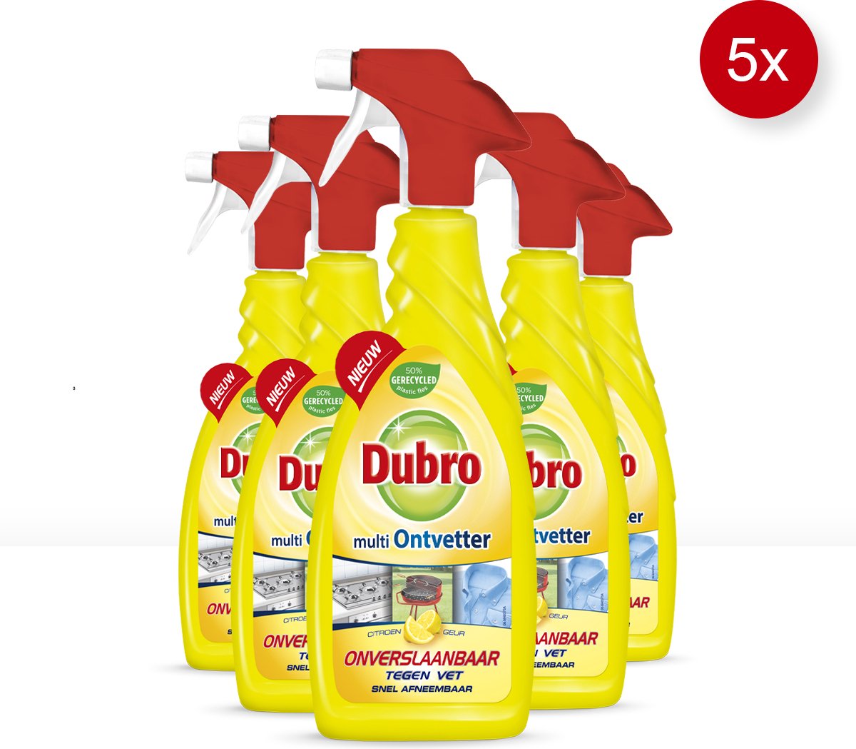 Dubro Multi Ontvetter Spray - 5 Stuks - Voordeelverpakking