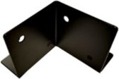Houtverbinding voetstuk - verzinkt en zwart gepoedercoat - 85 x 85 mm