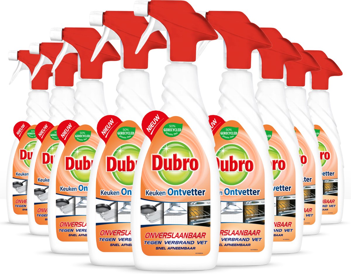 Dubro Keuken Ontvetter Spray 10 Stuks - Voordeelverpakking