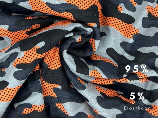 Caleçon - SQOTTON® - Camouflage - Oranje - Taille L