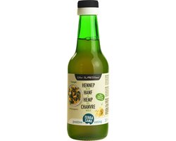 Terrasana - Biologische Hennepolie 250 ml – Koudgeperste Hennepzaadolie met Omega 3 & 6