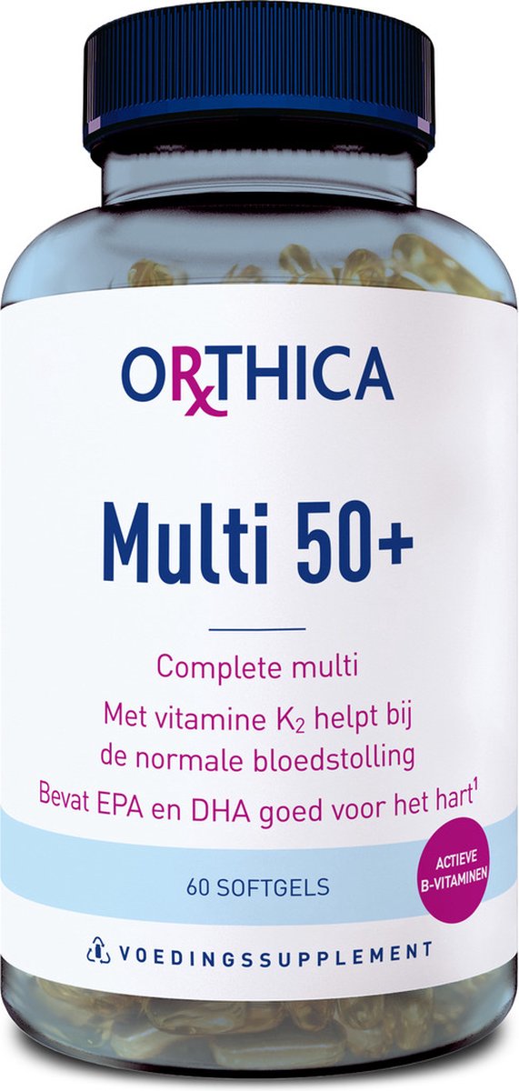 Goedkoopste Orthica Multi 50 - multivitamine voor 50 plusser - 60 softgels