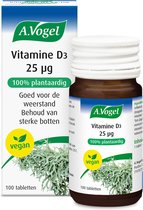 A.Vogel Vitamine D3 25 μg tabletten - Bevat vitamine D3 dat helpt bij het behoud van sterke botten en de weerstand ondersteunt. - 100 st