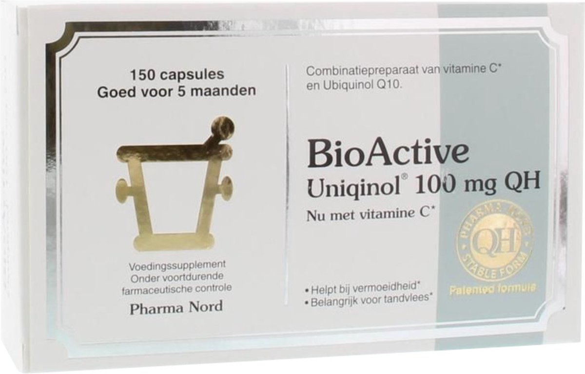 Pharma Nord BioActive Uniqinol Q10 100 mg - 150 Capsules - Voedingssupplement - Pharma Nord