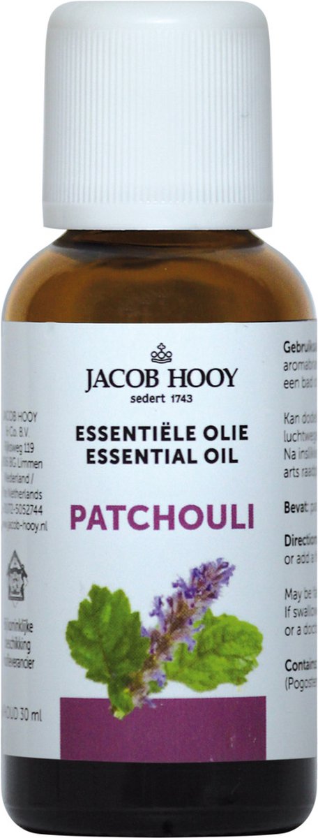 Goedkoopste Jacob Hooy Patchouli - 30 ml - Etherische Olie