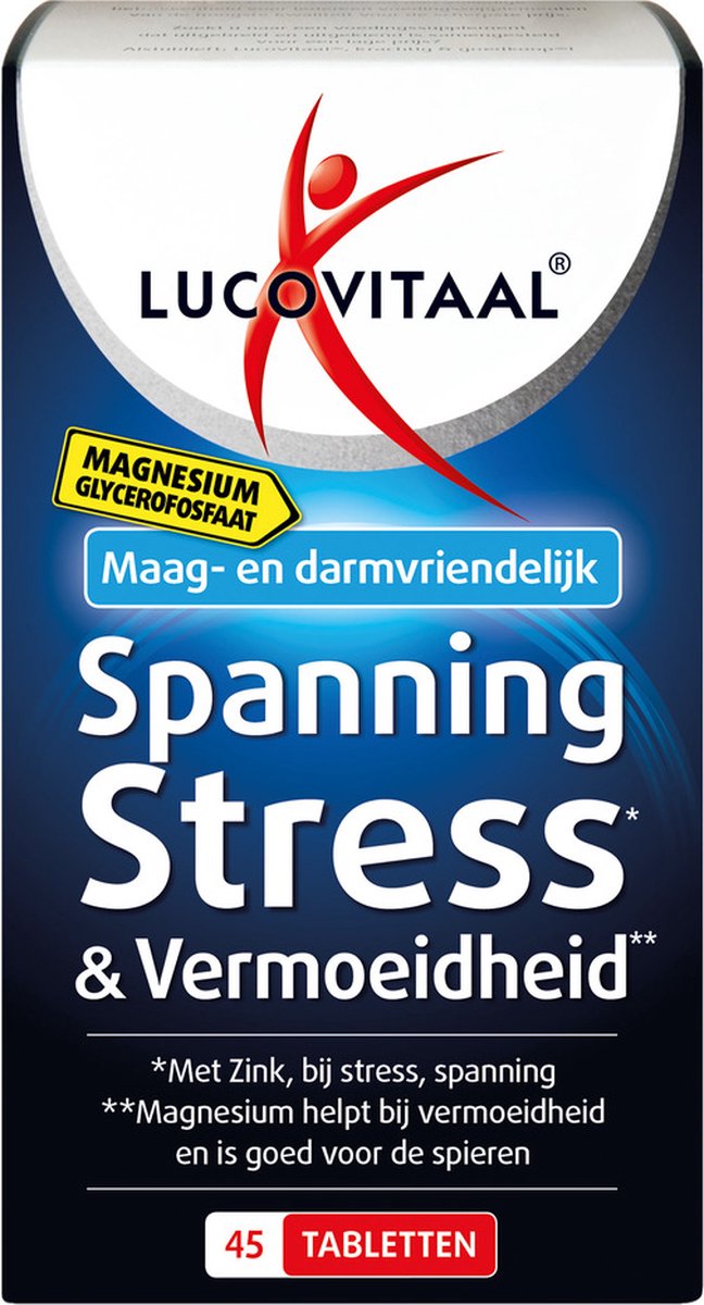 Goedkoopste Lucovitaal - Spanning, Stress & Vermoeidheid - 45 tabletten - Voedingssupplement