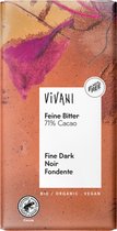 Vivani Chocoladereep Puur Feine Bitter 100 gr