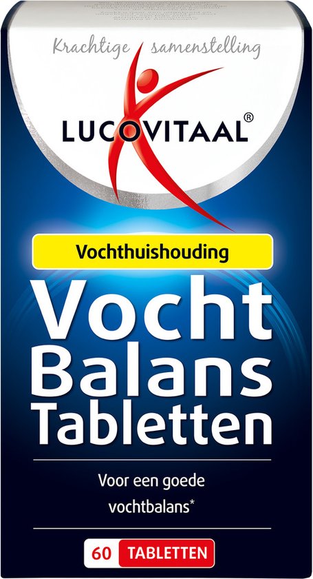 Foto: Lucovitaal vochtbalans tabletten voedingssupplement 60 tabletten