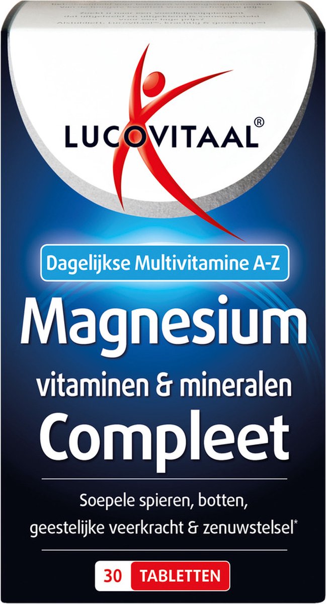 Goedkoopste Lucovitaal - Magnesium, Vitamine & Mineralen - 30 tabletten - Voedingssupplement