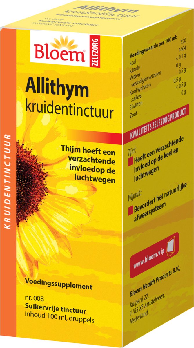 Goedkoopste Bloem Allithym kruidentinctuur
