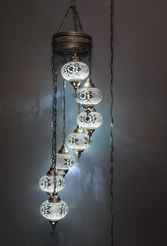Lampe turque - Lampe suspendue - Lampe mosaïque - Lampe marocaine - Lampe  orientale -... | bol.com