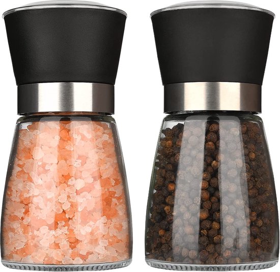 Isabelle Rose Houten Peper en Zout molen in het wit 21,5 cm