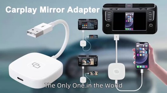 Adaptateur/Dongle CarPlay sans fil iPhone filaire à