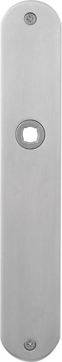 GPF Plaatschild afgerond zonder veer 240x40x2mm WC57/5 grote knop
