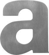 RVS huisnummer letter 'A' plat, 110 mm
