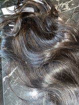 Raw indian straight hair 32 inches / 80 cm natural brown
