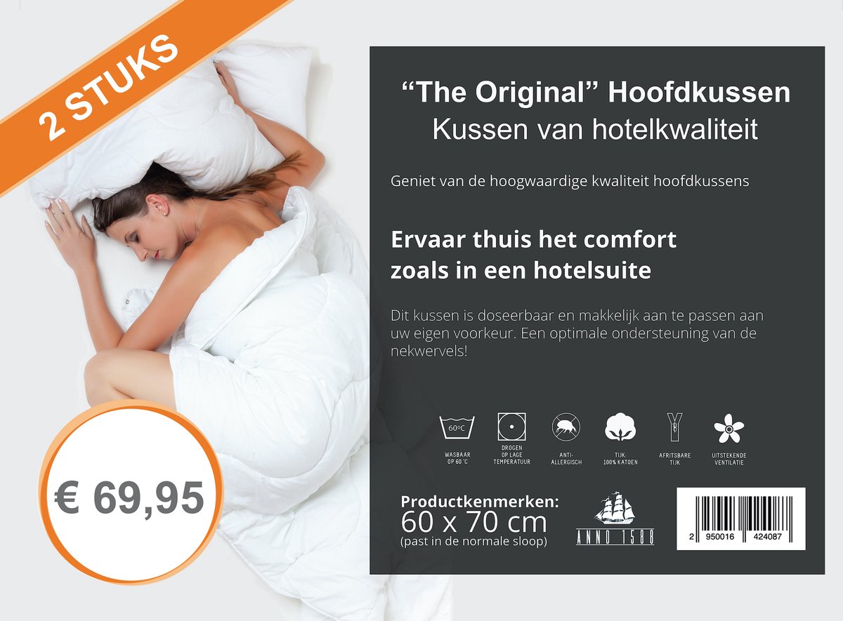 Anno 1588 Comforta Boxspringset - Pocketvering - Zwart - 180x200 cm - Inclusief dekbed + 2 kussens thumbnail 3