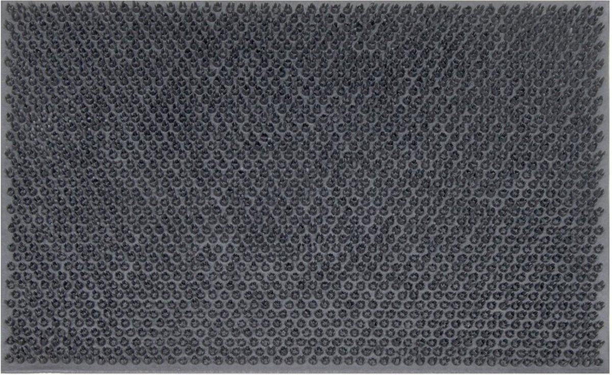 Tragar Deurmat Rubber 40 x 60 cm – Grijs – Antislip Buitenmat – Slijtvast & Weerbestendig