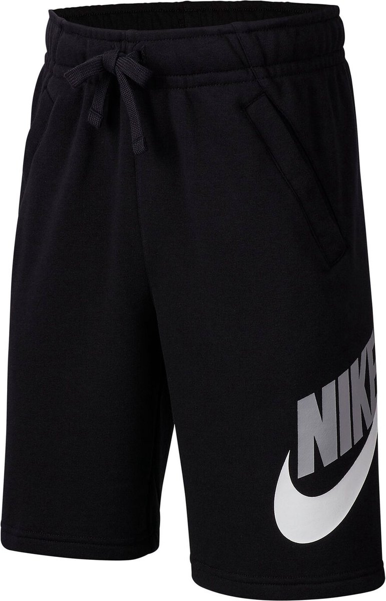 Nike B NSW CLUB + HBR SHORT FT Jongens Sportbroek Zwart