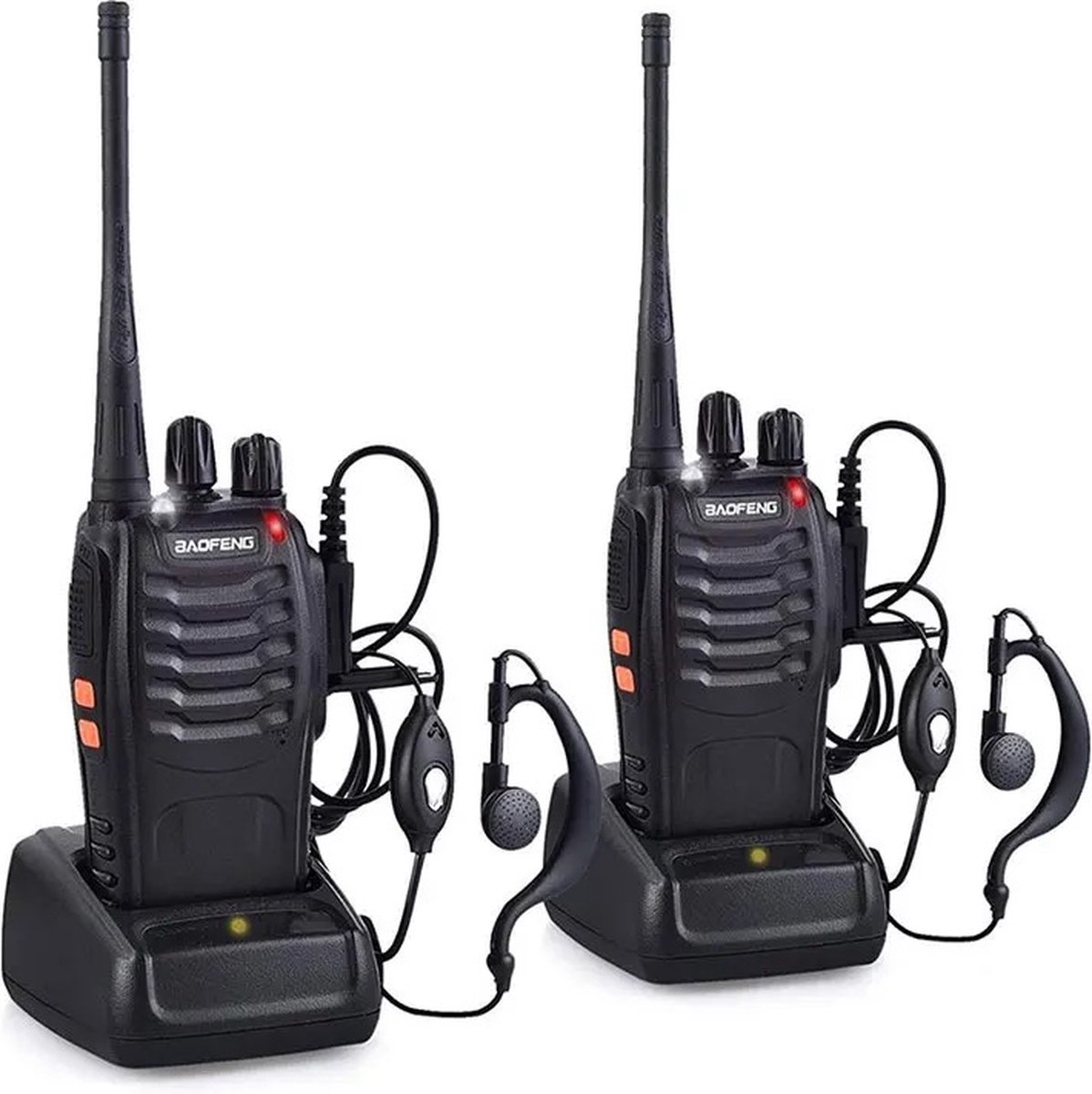 Baofeng® - Portofoon 2 Stuks - Walkie Talkie - Communicatiemiddel - 5km Bereik - 446 Mhz - Met LED Zaklamp