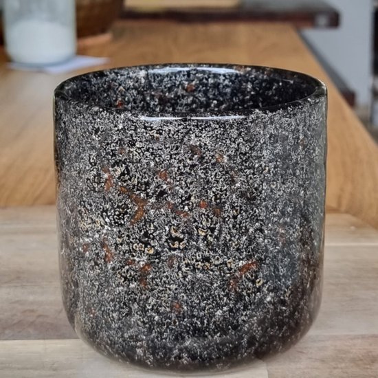 Dusty Black Ceramic Scented Candle - Dark Honey and Tobacco