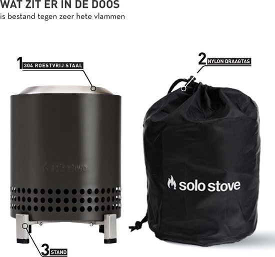 Solo Stove Mesa XL Accessoirepakket | Incl. 4 roestvrijstalen mini-sticks sticksteunen, pelletschep, Mesa XL-deksel, draagtas, accessoires voor vuurplaats buiten, 22,4 x 40,6 cm, 1,1 kg