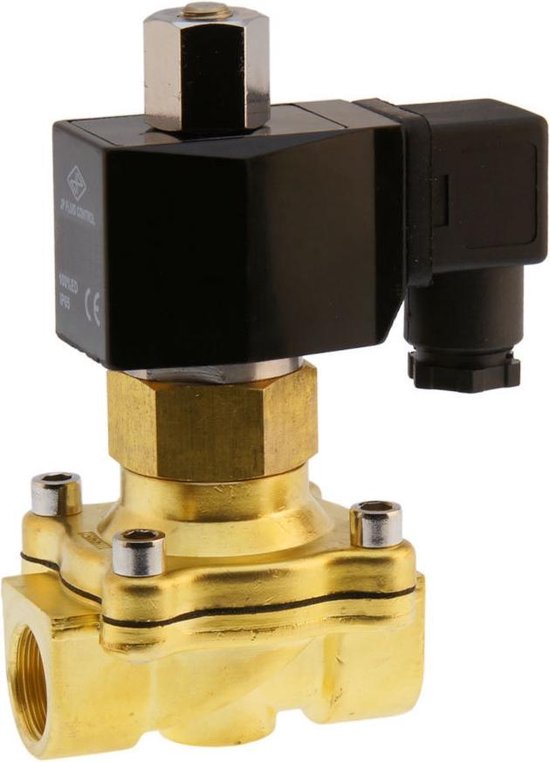 FSA Brass solenoid valve 3/4 24V AC 0-10 bar Viton normally closed