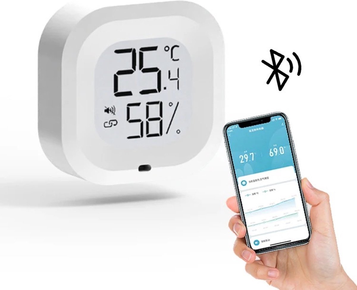 Phovolt Sensor termómetro higrómetro wifi para el hogar. Monitor de