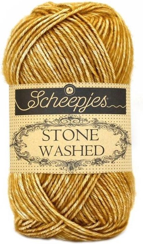 10 x Scheepjes Stone Washed 809 Yellow Jasper