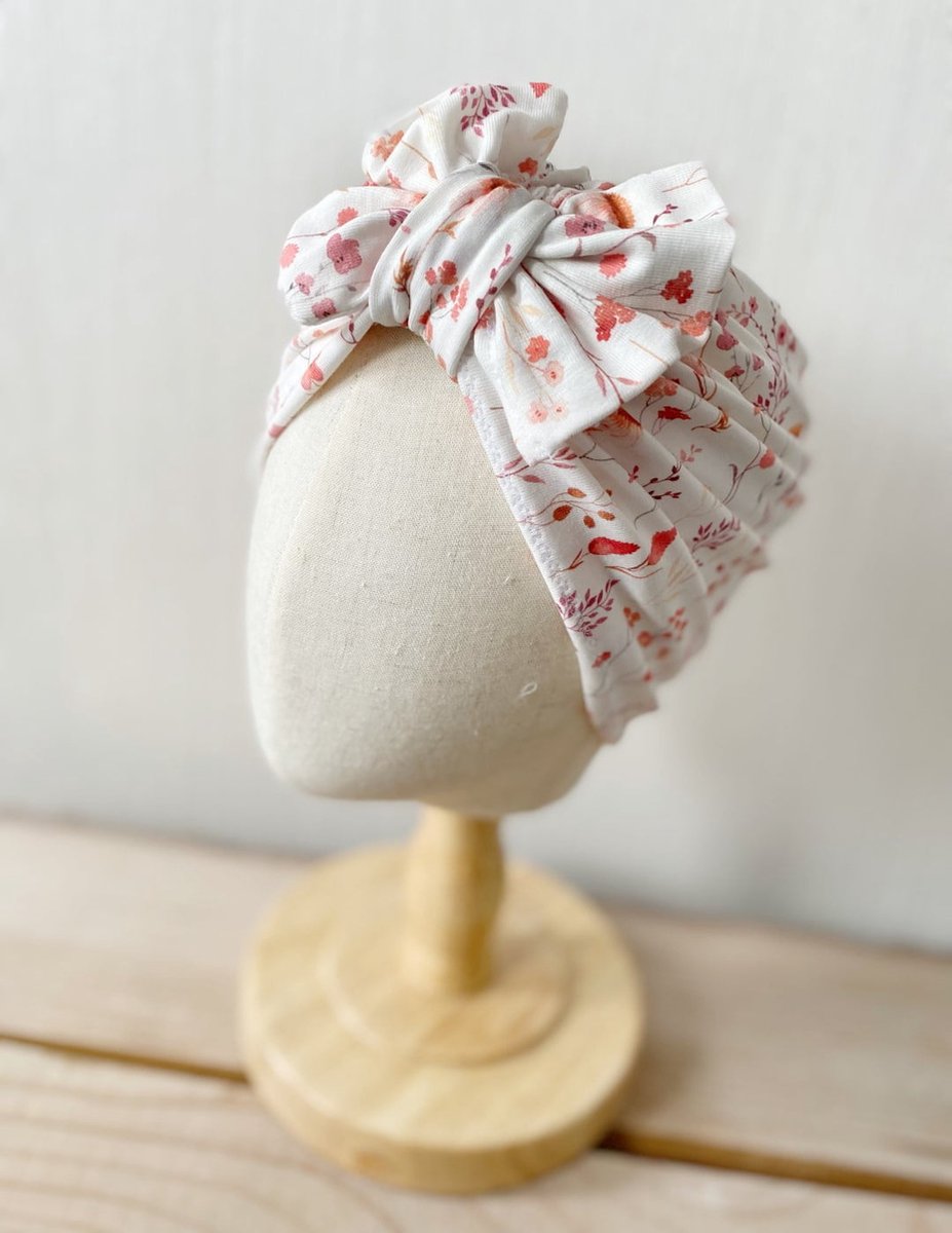 Tistelief - Baby Turban - Tricot Strik Bloem - 50-56