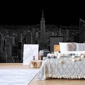 Fotobehang Black Modern New York Skyline | VEA - 206cm x 275cm | 130gr/m2 Vlies