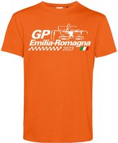 T-shirt GP Emilia Romagna 2023 | Formule 1 fan | Max Verstappen / Red Bull racing supporter | GP Rome | Oranje | maat XS