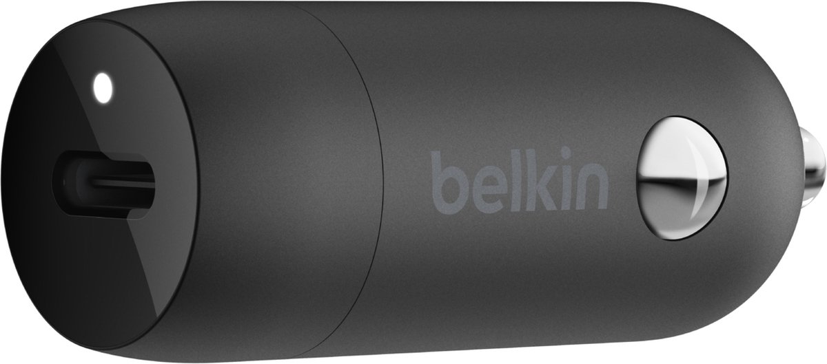 Belkin Belkin 30 Watt Usb-c Pd Pps Single Car Charger Black Autolader