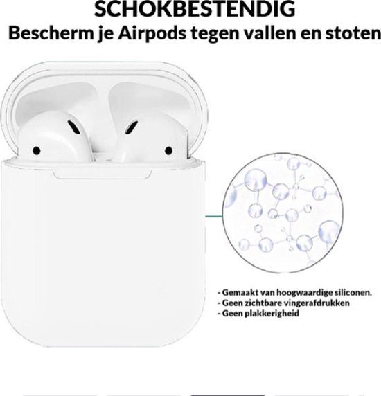 Coque pour Apple AirPods 1 et 2 - Transparente - Coque Siliconen Coque  Housse Protection | bol