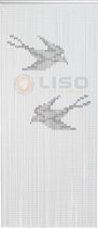 Aluminium Kettinggordijn Liso ® Zwaluwen - Kant en Klaar 92 x 209 cm - Gordijn