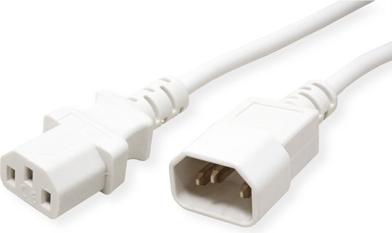 Value 19.99.1516-50, 1,8 m, Coupleur C14, Coupleur C13, 250 V, 10 A