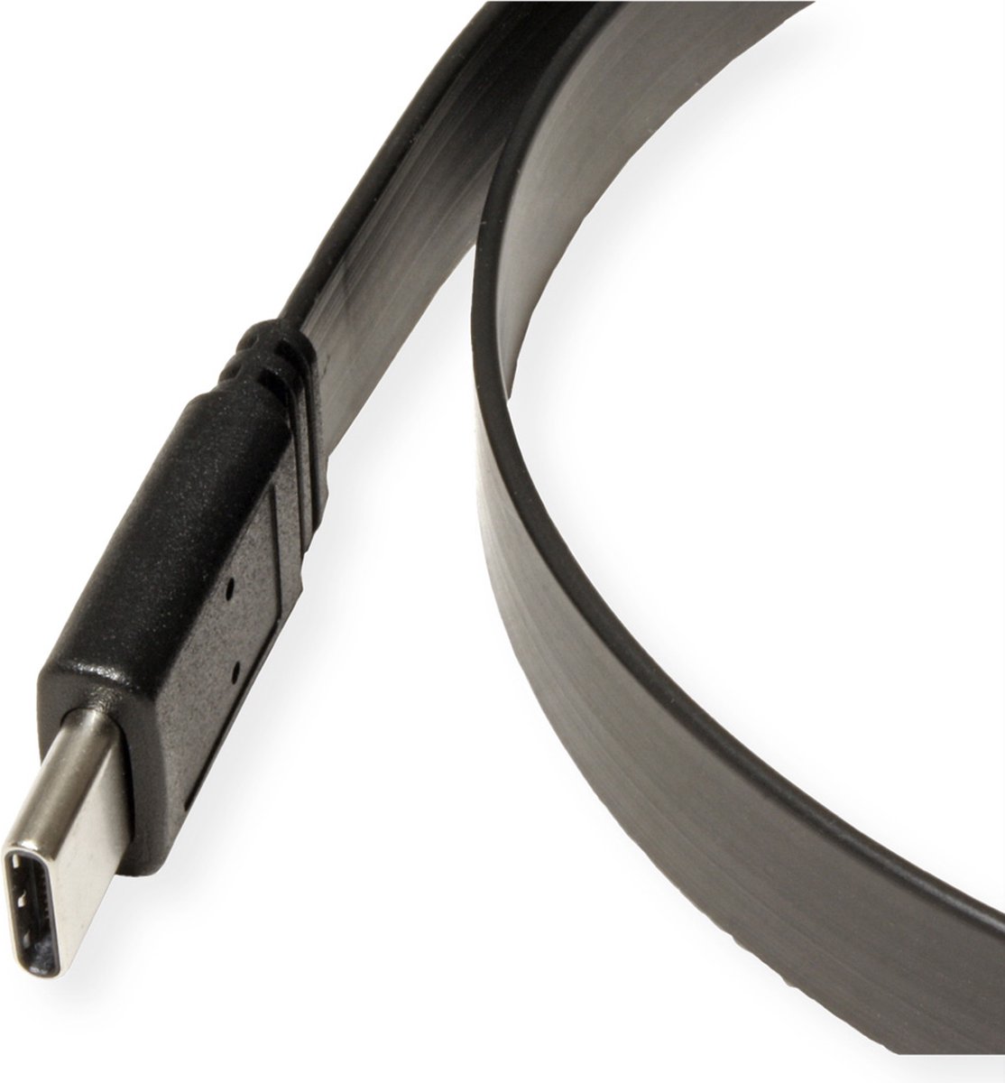 VALUE USB4 Gen 3 Kabel, C-C, M/M, 8K UHD-2, 40Gbit/s, Emark, 100W, extra plat, zwart, 0,5 m